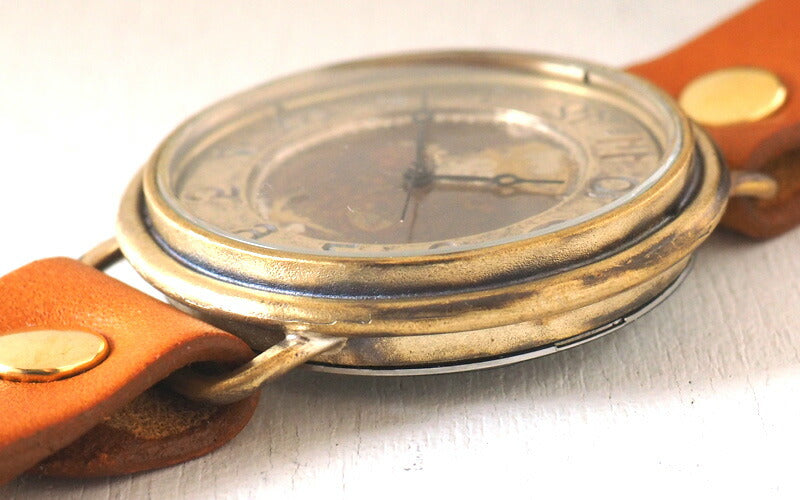 渡辺工房 手作り腕時計 ジャンボブラス “GIGANT-B-Rev” 逆回転 [NW-JUM129REV]