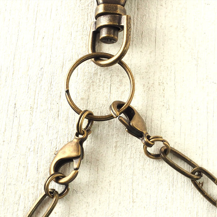 渡辺工房 手作り懐中時計 “Crescent Moon-JB” ジャンボブラス 甲丸ケース 真鍮チェーン [NW-JUM158CM]