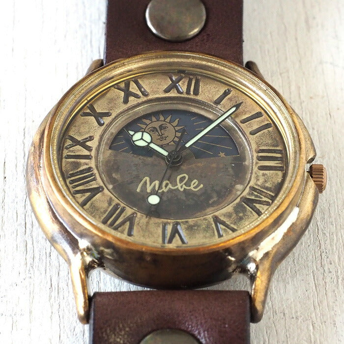 渡辺工房 手作り腕時計 “J.B. SUN＆MOON” ジャンボブラス [NW-JUM31-SM]