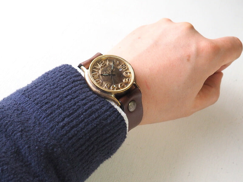 渡辺工房 手作り腕時計 “J.B.-DATE” ロウ付け数字 デイト付き [NW-JUM31DATE]