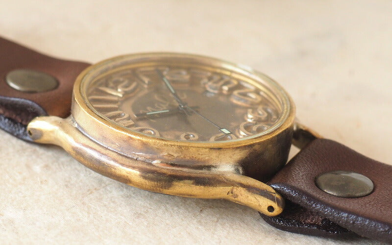 渡辺工房 手作り腕時計 “J.B.-DATE” ロウ付け数字 デイト付き [NW-JUM31DATE]