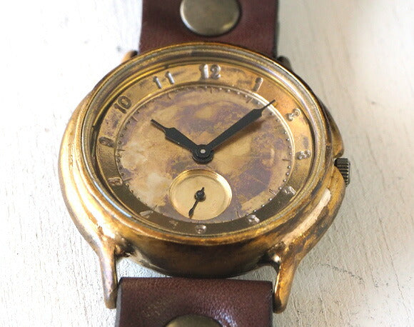 渡辺工房 手作り腕時計 ジャンボブラス “J.B.-SS2” 真鍮文字盤 スモールセコンド [NW-JUM31SS2]