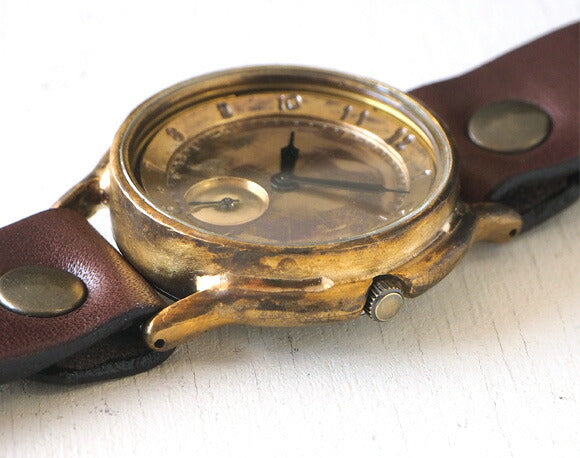Watanabe Kobo Handmade Watch Jumbo Brass “JB-SS2” Brass Dial Small Second [NW-JUM31SS2] 