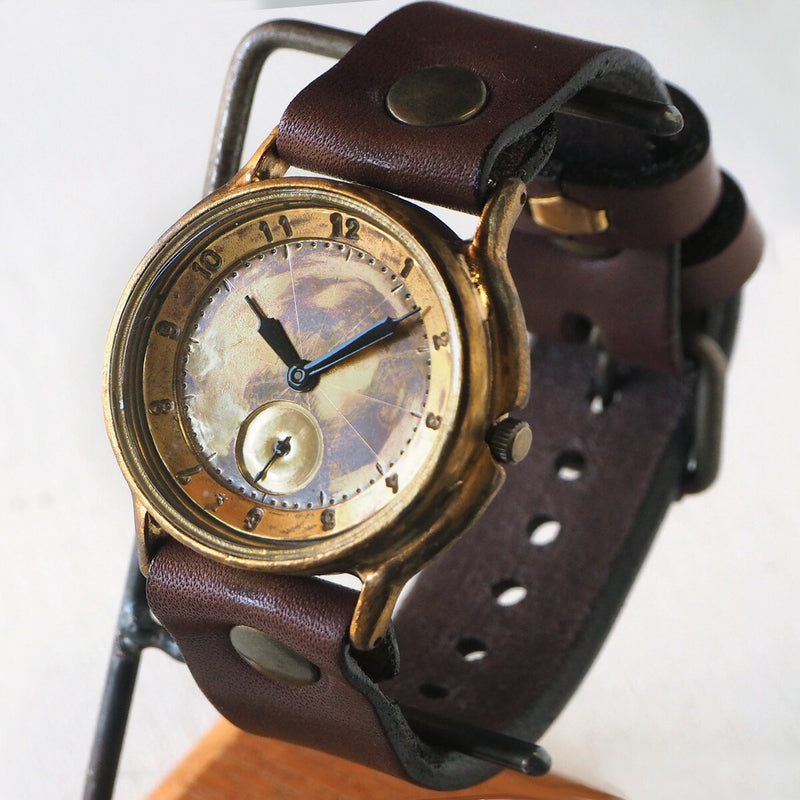 Watanabe Kobo Handmade Watch Jumbo Brass “JB-SS2” Brass Dial Small Second [NW-JUM31SS2] 
