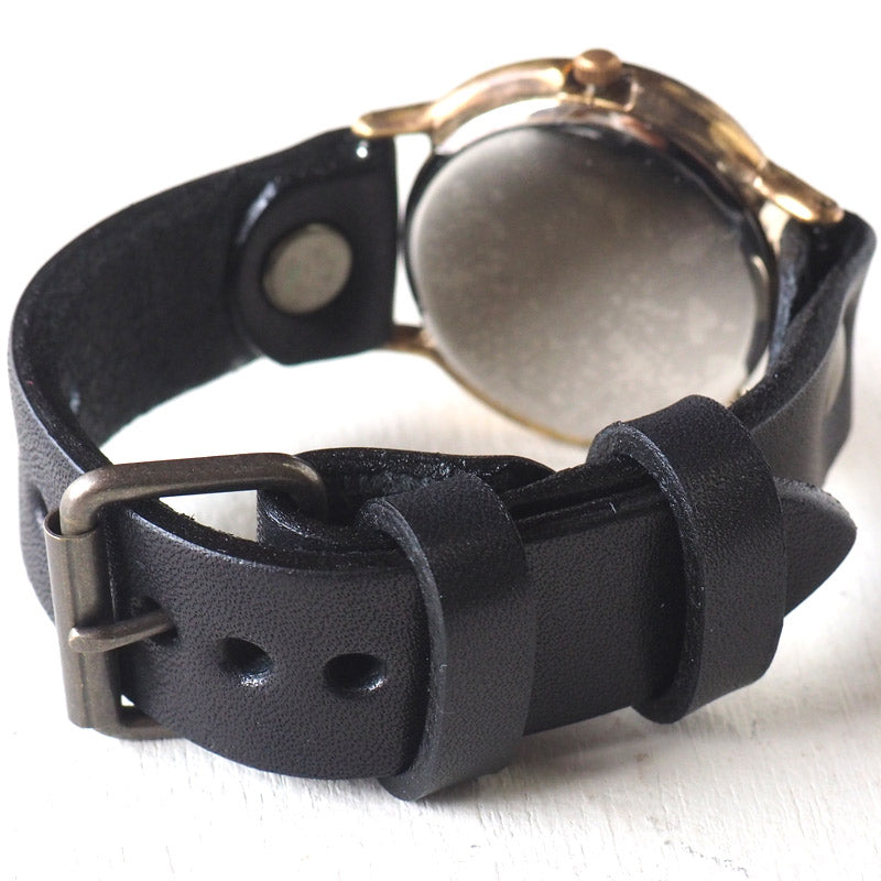 渡辺工房 手作り腕時計 “J.B.-SSP”メンズブラス 黒文字盤 スモールセコンド [NW-JUM31SSP-BK]