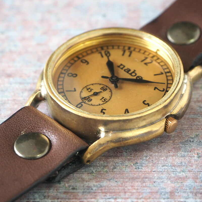 渡辺工房 手作り腕時計 “J.B.-SSP” ゴールド文字盤 [NW-JUM31SSP-G]