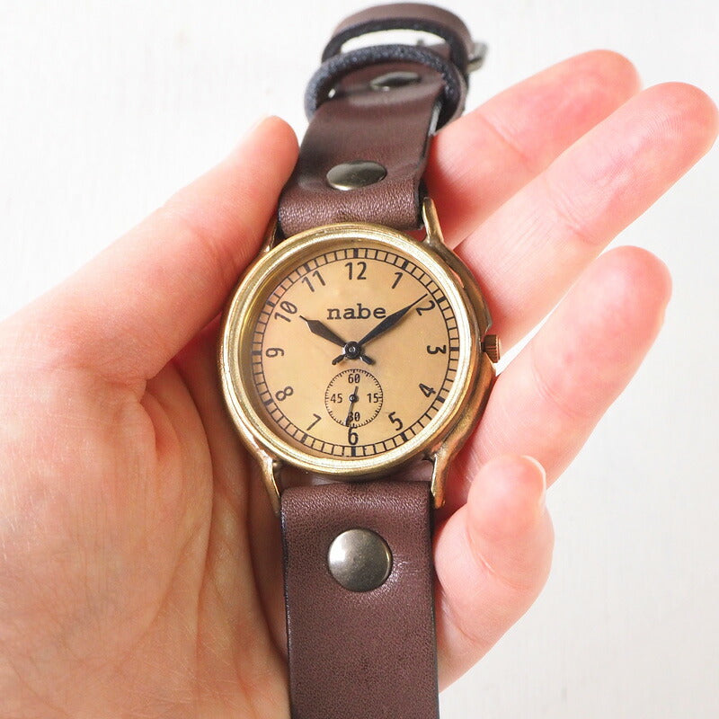 渡辺工房 手作り腕時計 “J.B.-SSP” ゴールド文字盤 [NW-JUM31SSP-G]