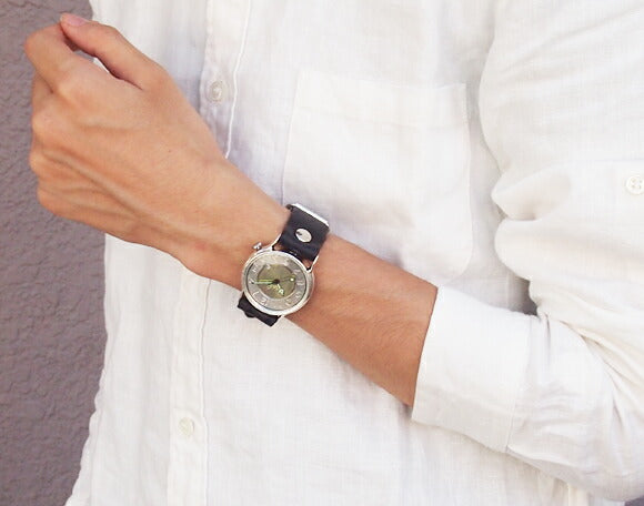 渡辺工房 手作り腕時計 “J.S.2-DATE”デイト付き ジャンボシルバー [NW-JUM31SV-DATE]
