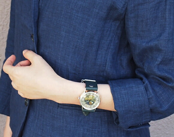 渡辺工房 手作り腕時計 “J.S.SUN&MOON” ジャンボシルバー [NW-JUM31SV-SM]