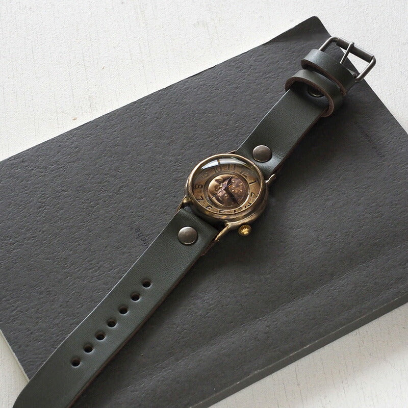 渡辺工房 手作り腕時計 “Crescent Moon-JB” ジャンボブラス [NW-JUM38-CM]