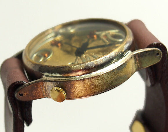 Watanabe workshop handmade watch “JSB2” with date jumbo brass [NW-JUM38B-DATE] 