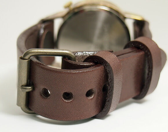 渡辺工房 手作り腕時計 “J.S.B.2”デイト付き ジャンボブラス [NW-JUM38B-DATE]