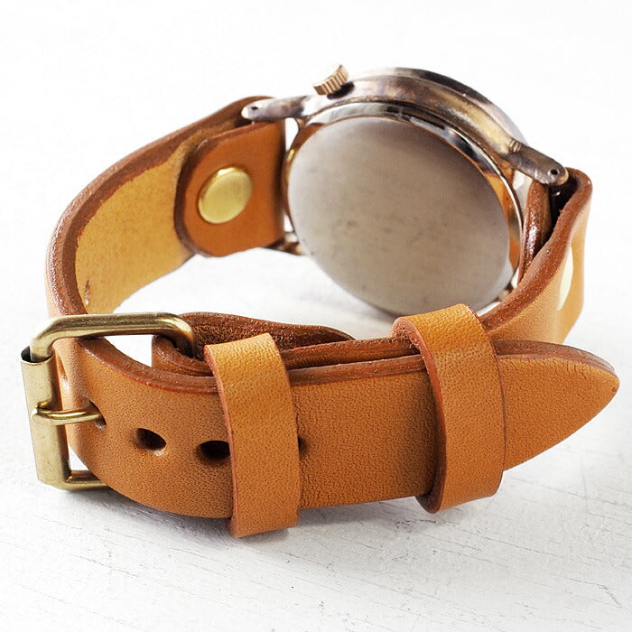 渡辺工房 手作り腕時計 ジャンボブラス “J.S.B.2” クリアイエロー文字盤 [NW-JUM38B-YE]