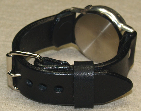 渡辺工房 手作り腕時計 “J.S.S”ジャンボシルバー ブラック文字盤 [NW-JUM38BSV-BK]