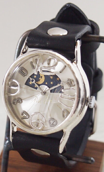 渡辺工房 手作り腕時計 “J.S.S.2 SUN&MOON” ジャンボシルバー [NW-JUM38BSV-SM]