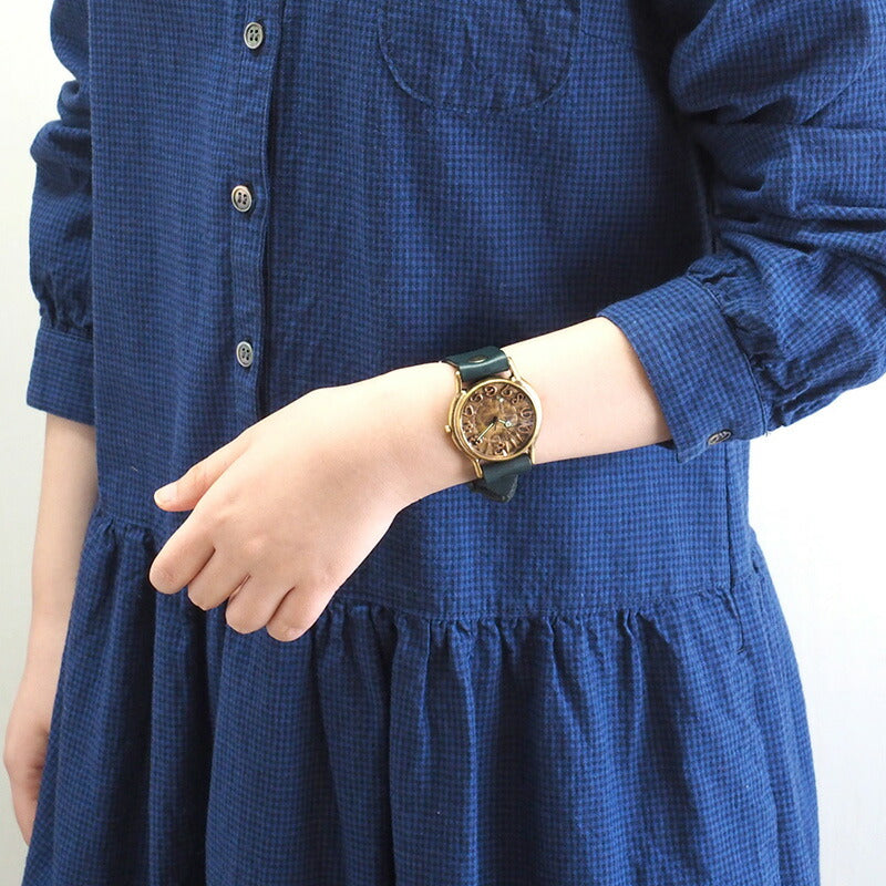 渡辺工房 手作り腕時計 “J.S.B.-BC” 銅インデックス ジャンボブラス [NW-JUM38C]