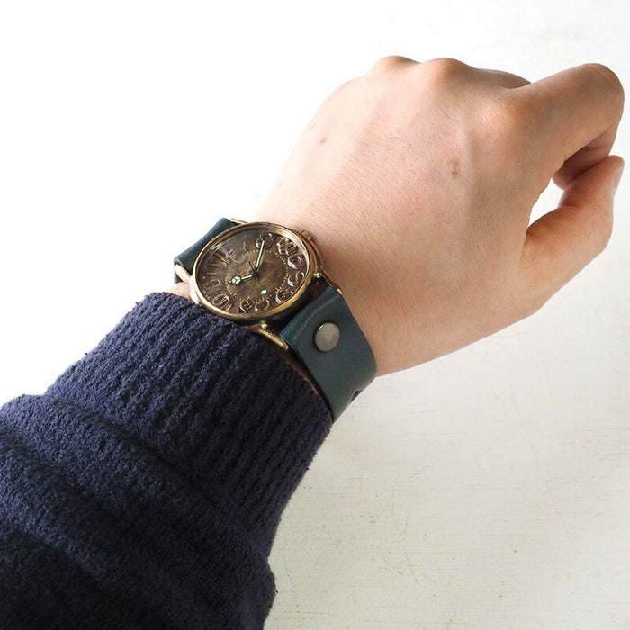 Watanabe Koubou 手工手錶 “JSB-BC” 銅索引 Jumbo 黃銅 [NW-JUM38C] 