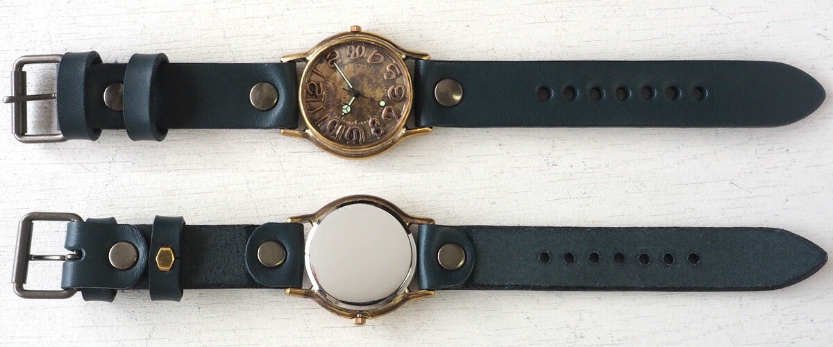 Watanabe Koubou Handmade Watch “JSB-BC” Copper Index Jumbo Brass [NW-JUM38C] 