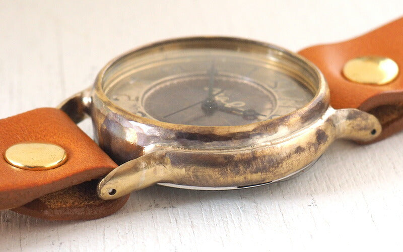 Watanabe Koubou Handmade Watch Jumbo Brass “JSB-Rev” Reverse Rotation [NW-JUM38REV] 