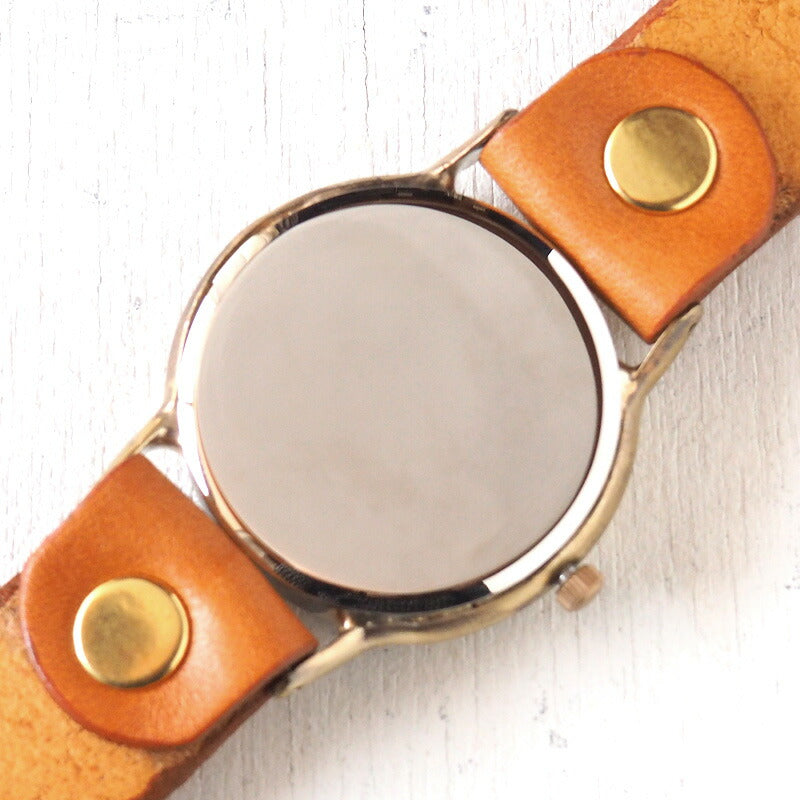 Watanabe Koubou Handmade Watch Jumbo Brass “JSB-Rev” Reverse Rotation [NW-JUM38REV] 