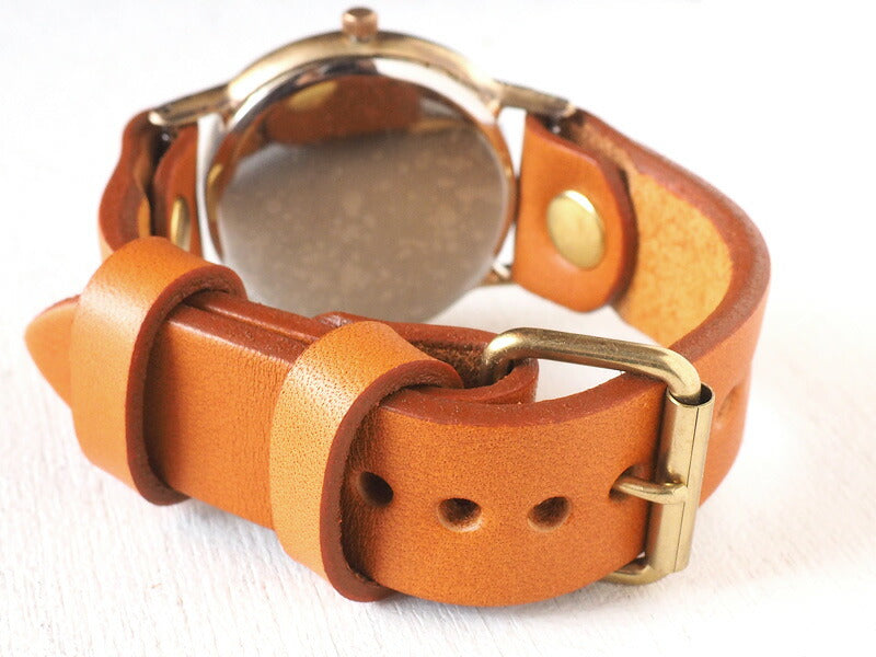 Watanabe Koubou Handmade Watch Jumbo Brass “JSB-Rev” Reverse Rotation [NW-JUM38REV] 