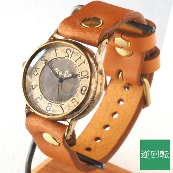Watanabe Koubou 手工手錶巨型黃銅“JSB-Rev”反向旋轉 [NW-JUM38REV] 