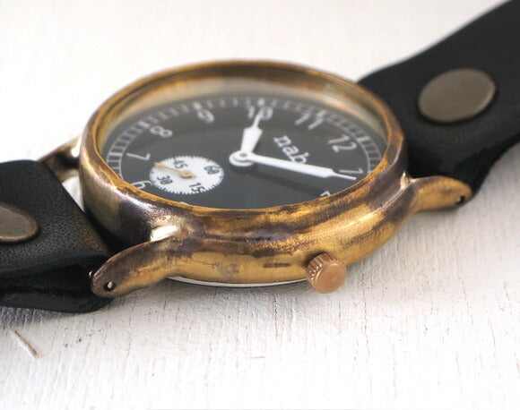 渡辺工房 手作り腕時計 “J.S.B-SSP” スモールセコンド 黒文字盤 [NW-JUM38SSP]