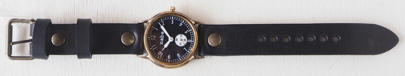 渡辺工房 手作り腕時計 “J.S.B-SSP” スモールセコンド 黒文字盤 [NW-JUM38SSP]