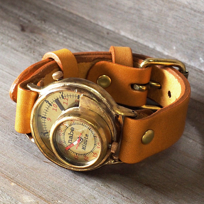 渡辺工房 手作り腕時計 “MASK2” ジャンボブラス [NW-JUM59B]
