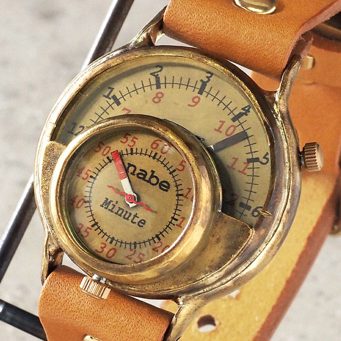Watanabe Koubou 手工手錶 “MASK2” 巨型黃銅 [NW-JUM59B] 