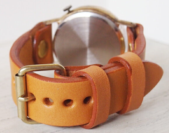 Watanabe Koubou Handmade Watch “Explorer-JB3-DATE” 3D Copper Bezel with Date Jumbo Brass [NW-JUM65B-DATE] 