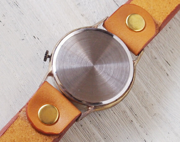 渡辺工房 手作り腕時計 “Explorer-JB3-DATE”デイト付き立体銅ベゼル ジャンボブラス [NW-JUM65B-DATE]