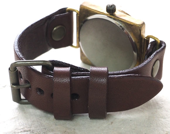 Watanabe workshop handmade watch "CUBE-JB3-SUN &amp; MOON" jumbo brass [NW-JUM94-SM] 