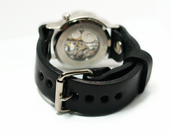 渡辺工房 手作り腕時計 手巻き式 裏スケルトン“Explorer” ジャンボシルバー[NW-SHW058]