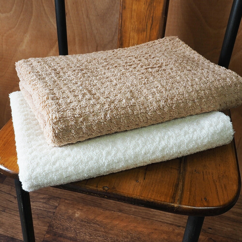 [2 colors] ORGANIC GARDEN Waffle Weave Bath Towel Imabari Towel Organic Cotton [TS-002-03] 