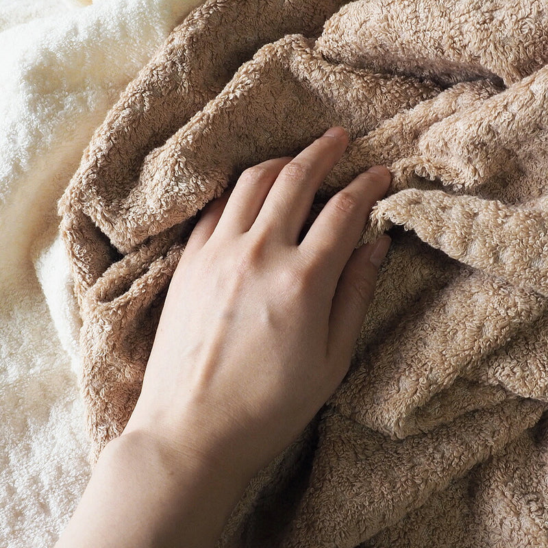 [2 colors] ORGANIC GARDEN Waffle Weave Bath Towel Imabari Towel Organic Cotton [TS-002-03] 