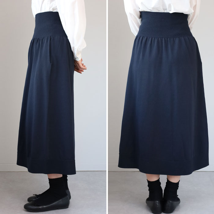SAIFUKU(サイフク) 226(つつむ) おなかをつつむ のびるニット ハラマキつき ロングスカート ペチコート付き フリーサイズ レディース [ON-02-22005-00] 新潟県 五泉市 五泉ニット ブランド