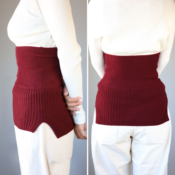 SAIFUKU(サイフク)226(つつむ) おなかをつつむ 重ね着風 見せるハラマキ Mサイズ ウール [ON-03-20002-00] レディース 新潟県 五泉市 五泉ニット ブランド