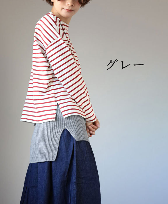 226 (Tsutsumu) Layered Style Show Haramaki Long Type Wool [ON-03-21002-00] Men's Women's 