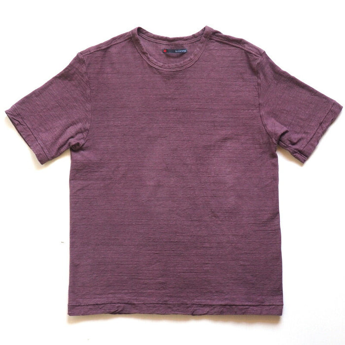 [Nekoposu free shipping] Hand dyed color plain loop loop organic cotton T-shirt short sleeve "Kamado color" (Ebizomeiro) Ladies [OT-EBI-LADIES] 