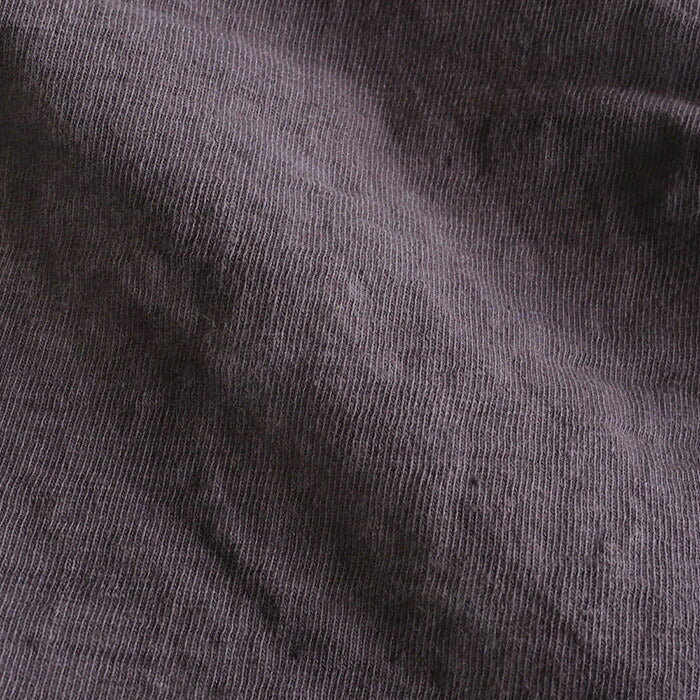 Hand-dyed plain color, hanging knit jersey, organic cotton, short sleeve T-shirt, "Fujinezuiro" (Fujinezuiro) for men [OT-FUJ]