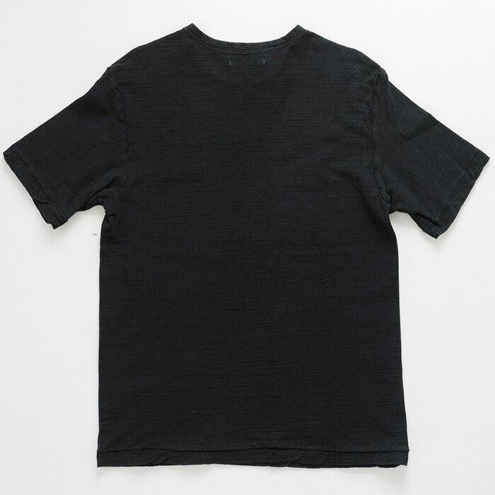 [Nekoposu Free Shipping] Hand Dyed Meya Hand Dyed Plain Loop Knitted Tenjiku Organic Cotton T-shirt Short Sleeve “Kenbokuro” Men's [OT-KENBOU] 