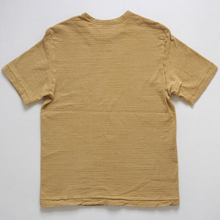 [Free shipping at Nekoposu] Hand-dyed hand-dyed plain looped organic cotton T-shirt short sleeve “Kihadairo” Ladies [OT-KIH-LADIES] 