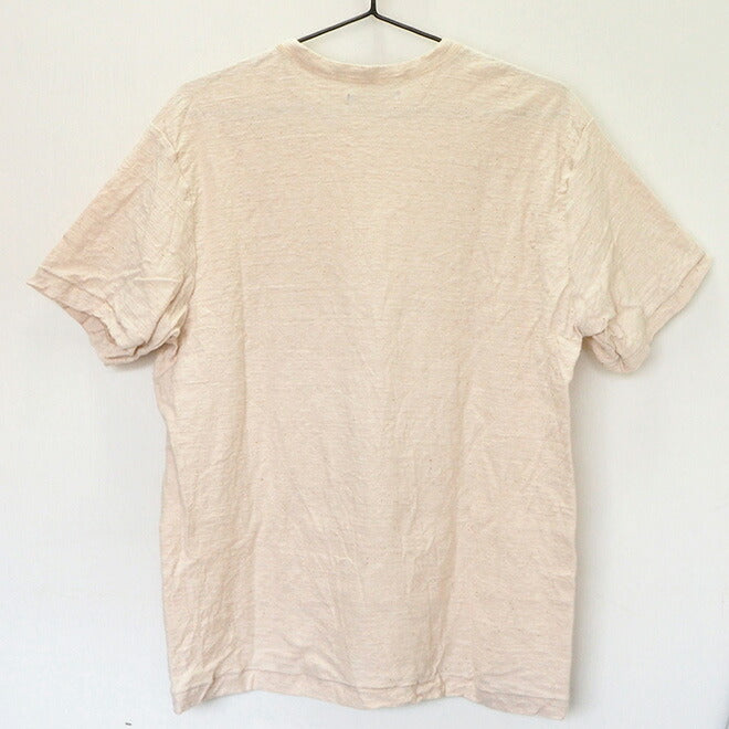 [Nekoposu Free Shipping] Hand-dyed Meya Loop-knit Tenjiku Organic Cotton T-shirt Short Sleeve No Dyed Generation Men's Women's [OT-KIN] 