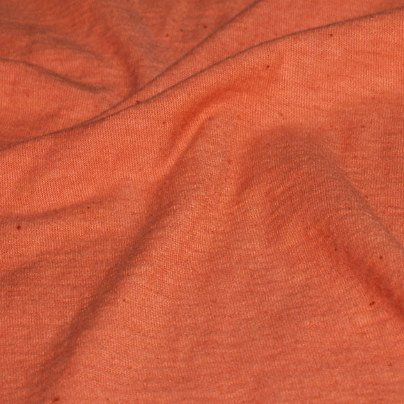 [Nekoposu 免費送貨] 手染 Meya 手染彩色素色垂懸針織 Tenjiku 有機棉 T 卹長袖“紅色”（Niiro） 男裝 女裝 [OL-NII] 