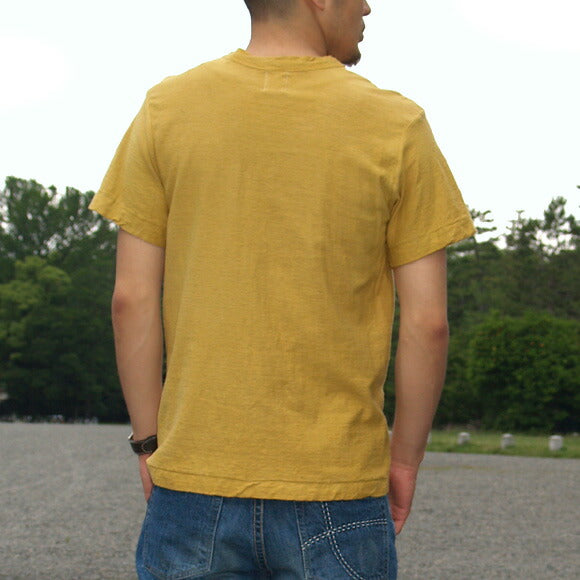 Hand-dyed Meya Tie-dye / Tie-dye Loop-knit Tenjiku Organic Cotton T-shirt Short-sleeved / Long-sleeved "Maru!" Men's / Women's [OT-SB01] 