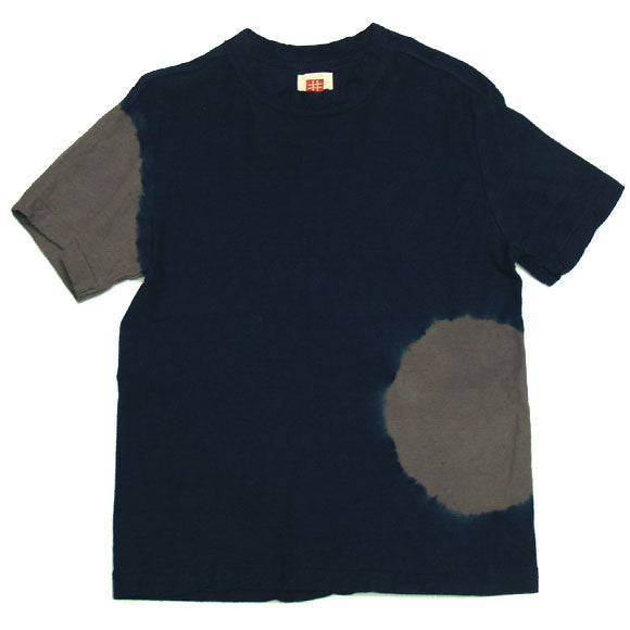 Hand-dyed Meya Tie-dye / Tie-dye Loop-knit Tenjiku Organic Cotton T-shirt Short-sleeved / Long-sleeved "Wakimaru" Men's / Women's [OT-SB16] 