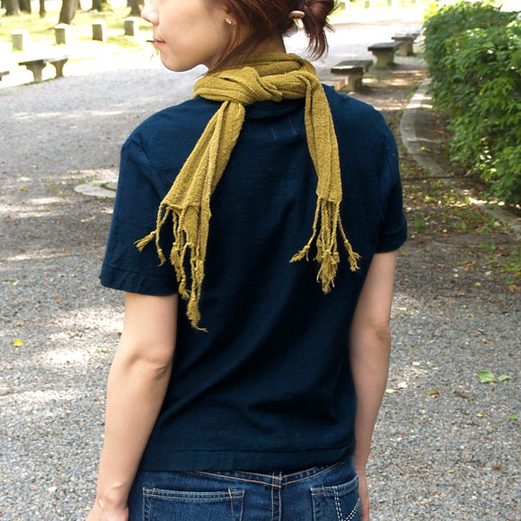 Tezomeya tie-dye hang-knit jersey organic cotton T-shirt short sleeves long sleeves "Gyakumaru" men's and women's [OT-SB18]