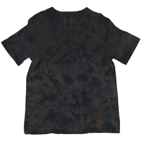 Hand-dyed Meya Tie-dye / Tie-dye Loop-knit Tenjiku Organic Cotton T-shirt Short-sleeved / Long-sleeved "Konoha" Men's / Women's [OT-SB23] 