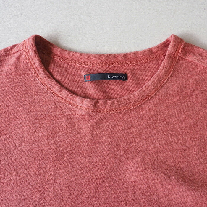 [Nekoposu free shipping] Hand dyed color plain loop loop organic cotton T-shirt short sleeve “Tokiiro” Ladies [OT-TOK-LADIES] 